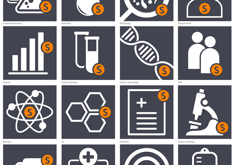 healthcare laboratory icons
